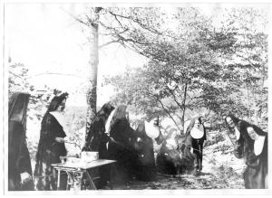 OLA. picnic. roasting marshmallows. habits. 1960s