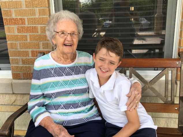 Mary Jo's Mother and her great nephew